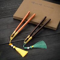Nhíp trà đạo, phụ kiện Kung Fu Six Gentlemen, Kẹp trà trà đạo, Kẹp trà nâng cấp, Bộ kẹp cốc gỗ mun dụng cụ gắp trà dụng cụ gắp trà