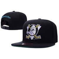 Nhl Anaheim Vịt Đội Logo Đen Snapback Mũ Tấm Che Mũ Bóng Chày Mũ Có Thể Điều Chỉnh Mũ dCPD