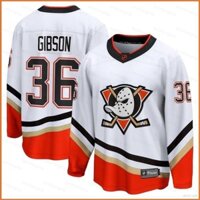 Nhl Anaheim Vịt Gibson Jersey Khúc Côn Cầu Áo Thun Dài Tay Người Hâm Mộ Thể Thao Plus Kích Thước Phiên Bản Đặc Biệt