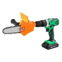 Nhỏ đa chức năng chế biến gỗ một tay cưa điện hộ gia đình khai thác gỗ mini máy khoan điện điện cưa xích cắt tỉa đầu chuyển đổi máy cưa cây cầm tay máy mài lưỡi cưa xích Máy cưa xích