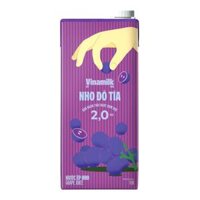 Nho Đỏ Tía, Nước Ép Nho, Grape Juice (1L) - VINAMILK