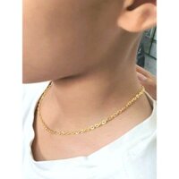 (Nhỏ Em-Không Phai) Dây Chuyền Xích Nhỏ Vàng Non Cao Cấp-Dùng vĩnh viễn không bay màu