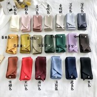 Nhỏ Khăn Lụa Nhỏ Mỏng Hẹp Khăn Đầu Tay Cầm Siêu Dài Streamer Gấu Siêu Khăn Màu Trơn Nhỏ Ruy Băng Lụa Trang Trí Túi Thắt Lưng