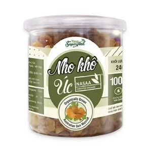 Nho khô hữu cơ Úc chuẩn NASAA Your Super Food 240g