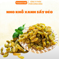 Nho Khô Không Đường Sấy, Nho Khô Xanh Sấy Dẻo , Chua ngọt tự nhiên, Nho khô sấy mọng loại 1