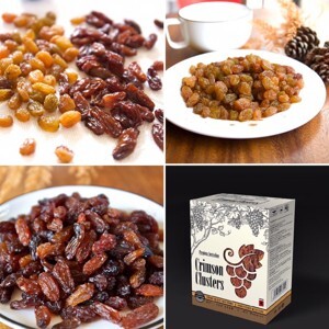 Nho khô nguyên cành Sunraysia Crimson hộp 450g