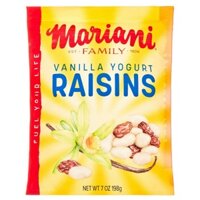 Nho khô phủ sữa chua Mariani EST . FAMILY . 1906 VANILLA YOGURT RAISINS 198g của Mỹ