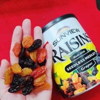 Nho khô Sunview Raisins thập cẩm chính hãng 100%