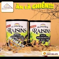 Nho khô Thập Cẩm Sunview Raisins Mỹ - 450g - Hàng Chuẩn Trên lon Có Lá cờ Mỹ_ ĐỒ ĂN VẶT SÀI GÒN TPHCM VỪA NGON VỪA RẺ ĐẶ