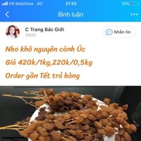 Nho khô úc nguyên cành