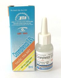 Nhỏ mắt Cloramphenicol 0,4%