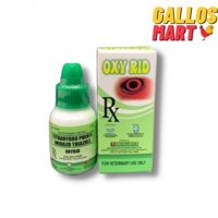 NHỎ OXY RID 5ML - SÂU MẮT, BỌT MẮT, DEM MẮT CHO GÀ