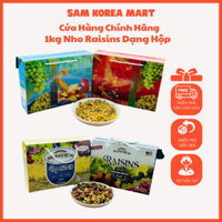 Nho Raisins của Mỹ và nho xanh của Hàn Quốc Dạng Hộp 1kg