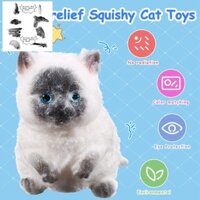 Nhỏ Squishy Đồ Chơi Mèo Giảm Căng Thẳng Mèo Squishy Đồ Chơi Mèo Ngộ nghĩnh Squishy Đồ Chơi Mèo Dễ Thương Squishy Căng Thẳng Đồ Chơi Quà Tặng Mèo Xiêm