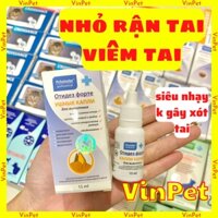 Nhỏ tai chống viêm, rận tai Pchelodar Otidez dành cho chó mèo với keo ong 15 ml