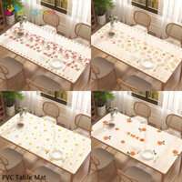Nhỏ Tươi Hoa Nhựa Pvc Mềm Kính Bàn Ăn Thảm Hộ Gia Đình Chống Thấm Nước Để Bàn Dày Cách Nhiệt Tấm Bảo Vệ