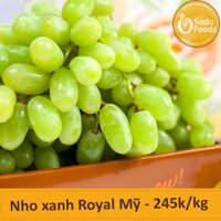 Nho Xanh không hạt Mỹ – Nho xanh Royal – 1 kg