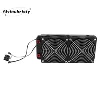 Nhôm 2 Quạt 240mm 10 Ống Làm Mát Nước Tản Nhiệt Máy Tính Có Quạt Cho CPU PC Hệ Thống Làm Mát Nước