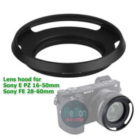 (Nhôm CNC) Loa che nắng nhôm wide cho Sony E PZ 16-50 và FE 28-60 Lens hood cho kit của A7000 A6900 A6700 A6600 A6500 A6