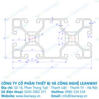 Nhôm định hình 30x60 (LWA-361662500) - Miễn phí cắt theo kích thước yêu cầu.