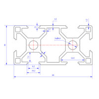 Nhôm định hình 30x60 (LWA-361682700) - Miễn phí cắt theo kích thước yêu cầu.