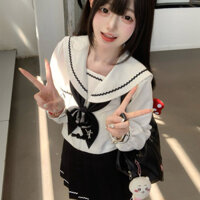((Nhóm Gấu) Beiyou Chính Hãng Chính Hãng jk Đồng Phục Nữ Phong Cách Nhật Bản Preppy Phong Cách Ngọt Ngào Thủy Thủ Phù Hợp Với Tay Dài Thêu 3.15