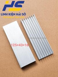 Nhôm tản nhiệt 8 cánh 125mmx43mmx16mm