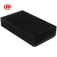 Nhôm Tản Nhiệt Lớn 4.72 x 2.72 x 1.06 Inch / 120 x 69 x 27 mm Tản Nhiệt Làm Mát Oxit Đen Tản Nhiệt 22 Vây
