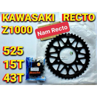 NHÔNG DĨA 520 15T-45T KAWASAKI Z800 RECTO THAILAN ====