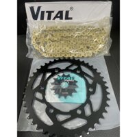 Nhông Dĩa cho xe Kawasaki Ninja 300 / Z300 - Nhông 14T Dĩa Sau 43T 44T Sên Vàng Chuẩn 520 - Chính Hãng VITAL