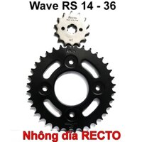 Nhông dĩa Recto 14 36 cao cấp nhập khẩu Thái Lan cho Wave, Future (2007 - nay)