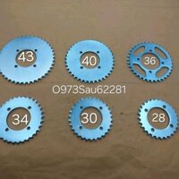 Nhông, dĩa xích tải bánh sau EXCITER 135, SIRIUS, JUPITER... đủ kích thước