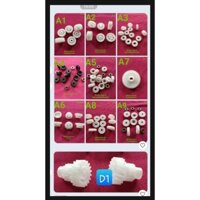 nhông hộp từ toshiba E723-857 ( 11 cái/ bộ " 2cai A3" + 3cái bi từ : 180 k )