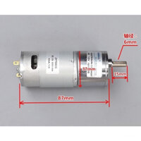[Nhông kim loại] Motor giảm tốc 12V 555 80 vòng.phút, motor giảm tốc 24V 26rpm, động cơ giảm tốc