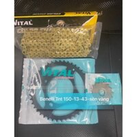 Nhông Sên Dĩa Benelli TNT 150 Nhông 13 Dĩa 43 Sên Vàng 428SB > Chính Hãng VITAL