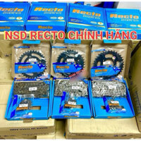 Nhông sên dĩa [Bộ Đen 9Ly] Honda Wave @110 Mới Chính Hãng Recto Thailand ====