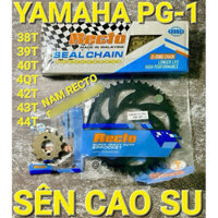 Nhông sên dĩa [Cao su] Yamaha Pg-1,Pg1 dĩa 38,39,40,41,42,43,44 nhông 13 Recto Thailand-Malaysia
