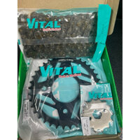 Nhông sên dĩa cho xe future led 125/future Fi 125/future x 125 size 14-37-sên 108 chính hãng Vital