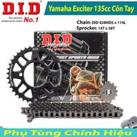Nhông sên dĩa DID Exciter 135 Côn Tay Sên đen 10ly Thái Lan