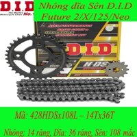 Nhông sên dĩa DID Future 2/X/125/Neo, Wave RS/RSX/S100/S110/alpha mới, Dream 110 (sên 10 ly)