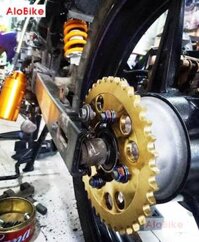 Nhông sên dĩa DID vàng cho Exciter 135