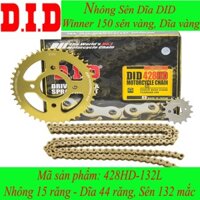 Nhông sên dĩa DID xe Winner 150/X dĩa vàng sên vàng Nhật 428HD (sên 10 ly)