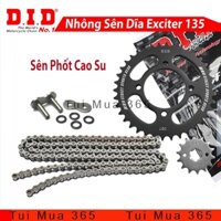 Nhông Sên Dĩa DID Yamaha Exciter 135 sên phốt cao su 428VIX-120L, 14T-38T