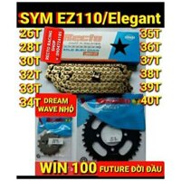 NHÔNG SÊN DĨA DREAM/WAVE NHỎ/XE WIN 100/SYM EZ110/Elegant/26,28,30,32T 33T 34T 36T 37T 38T 39T 40T NHÔNG 13T 14T 15T