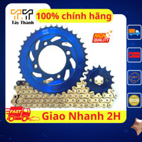 Nhông sên dĩa Exciter 135 (5 số), thông số 38T-14T - màu vàng, xuất xứ Thái Lan - Tây Thành Shop chuyên nhông sên dĩa