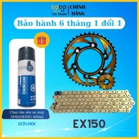 Nhông sên dĩa Exciter 150, hàng chính hãng T&T, nhập Thái Lan. Bảo hành 06 tháng - Tây Thành chuyên nhông sên đĩa