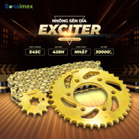 Nhông Sên Dĩa Exciter 135/150/GP, Ex II/2006-2010 Sên 10 Li Vàng Thép Carbon S45C-NSD Xe Máy CATTA
