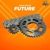 Nhông Sên Dĩa FUTURE Sên 9 Li/10 Ly Gia Nhiệt Nhiều Tầng Thép Carbon S45C - NSD Xe Future Hiệu CATTA