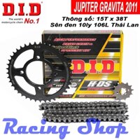 Nhông sên dĩa Jupiter Gravita 2011 - Sên đen 10ly DID HDS - Thái Lan