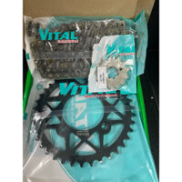 Nhông sên dĩa Jupiter fi,Yamaha PG-1 nhông 13 dĩa 38,39,40,41  bộ đen chính hãng Thailand